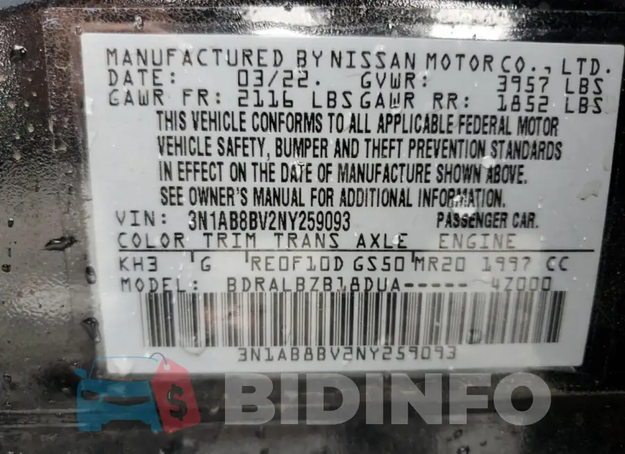 3N1AB8BV2NY259093 Photo# 12