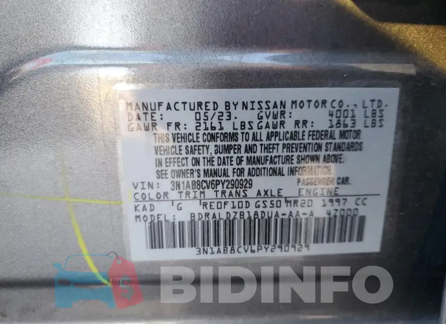 3N1AB8CV6PY290929 Photo# 12