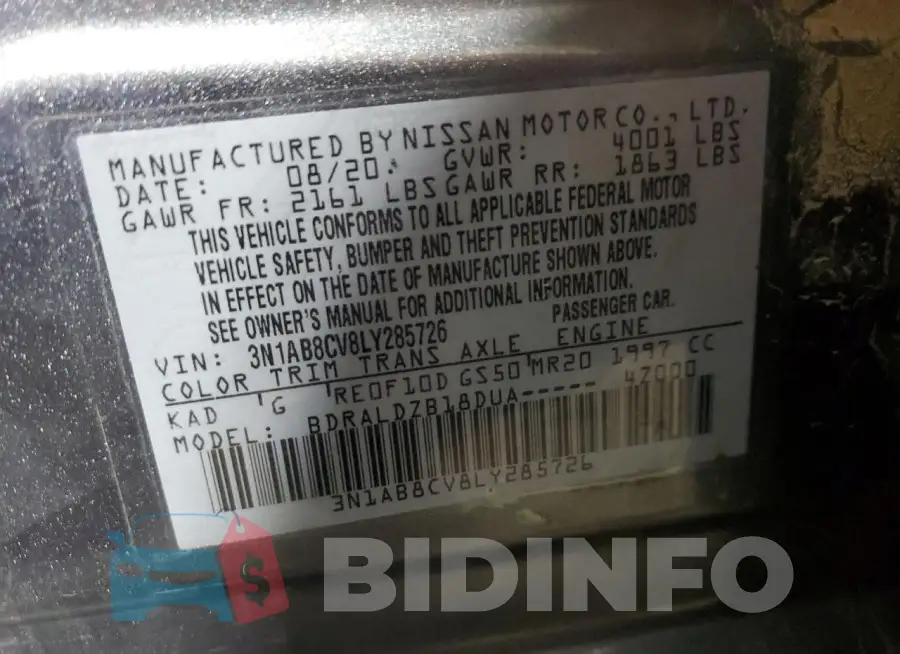3N1AB8CV8LY285726 Photo# 12