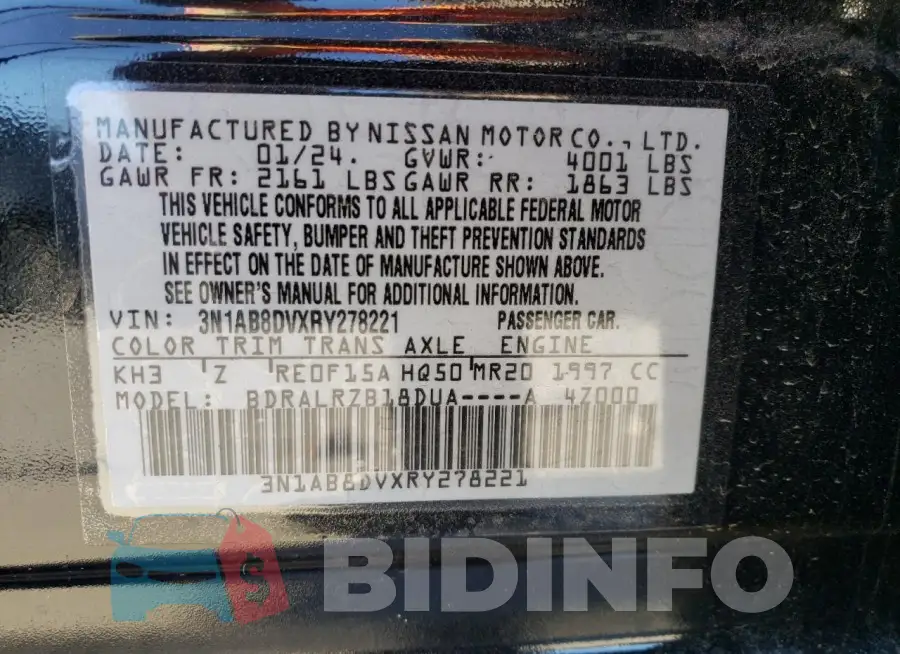 3N1AB8DVXRY278221 Photo# 12