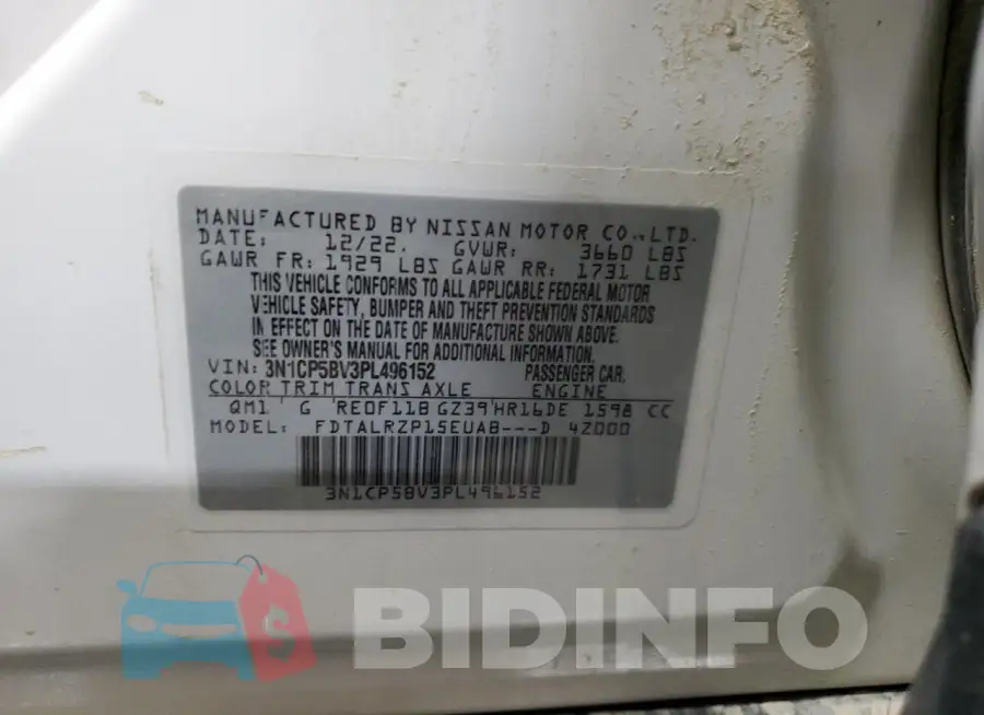 3N1CP5BV3PL496152 Photo# 12