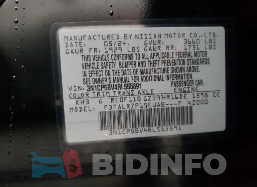 3N1CP5BV4RL555891 Photo# 12