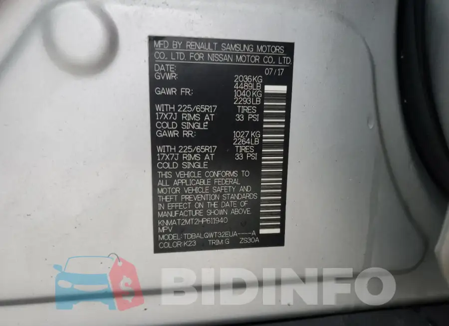 KNMAT2MT2HP611940 Photo# 13