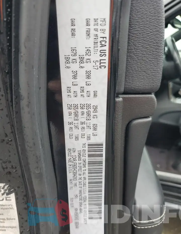 1C4RJFBG5HC894203 Photo# 14