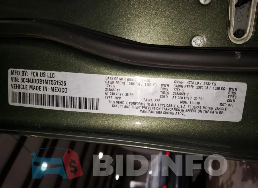 3C4NJDDB1MT551536 Photo# 13