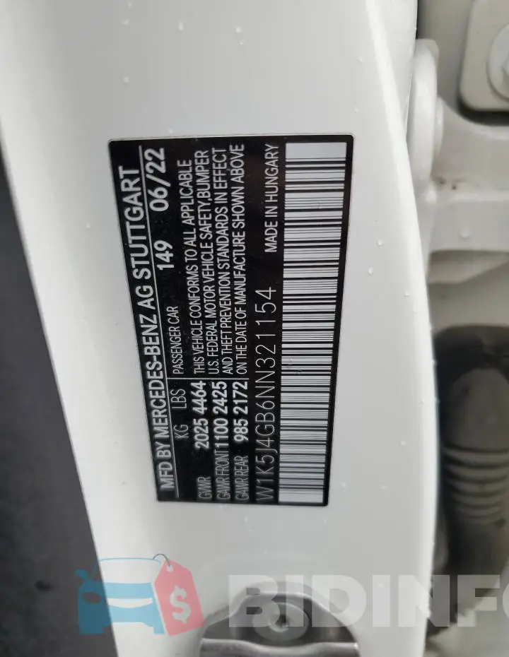 W1K5J4GB6NN321154 Photo# 12