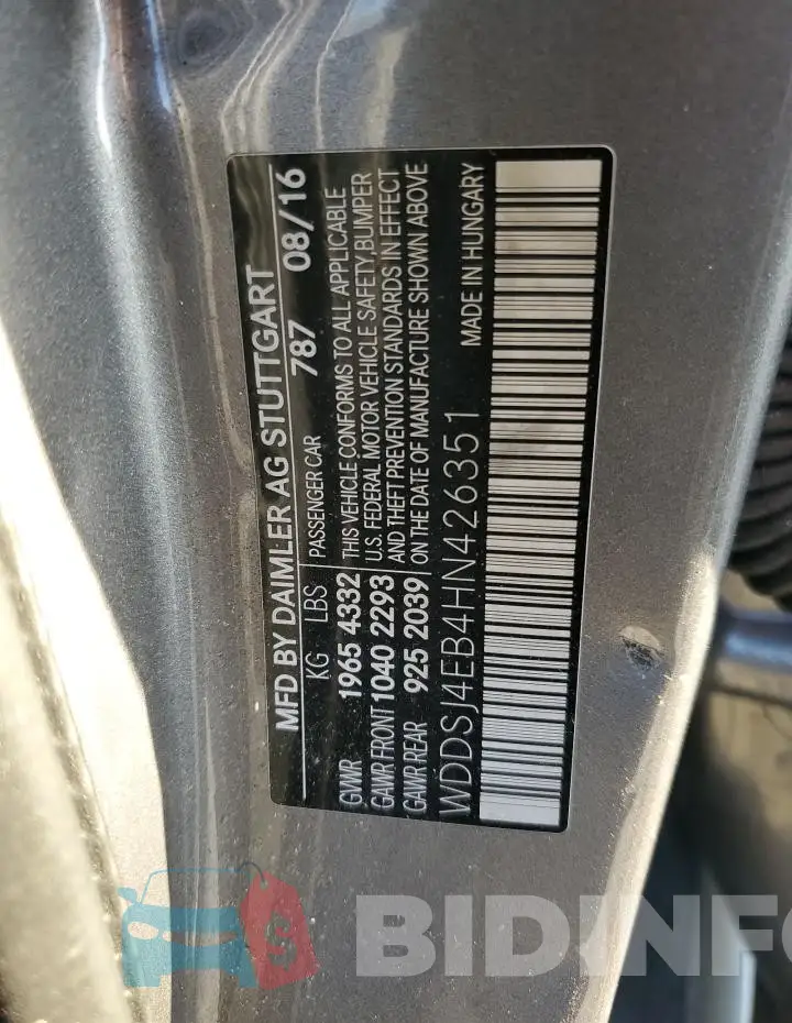 WDDSJ4EB4HN426351 Photo# 12