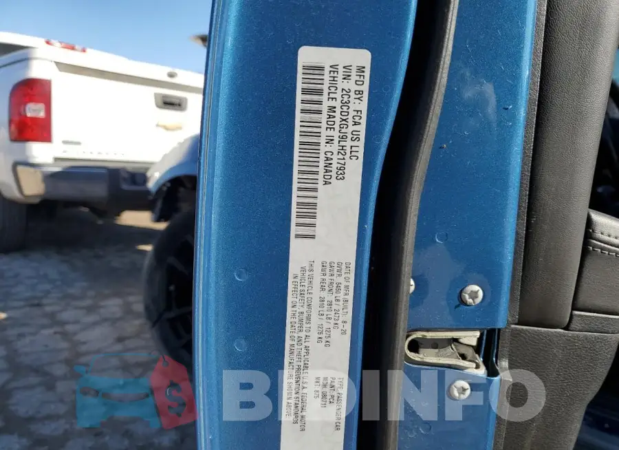 2C3CDXGJ9LH217933 Photo# 13