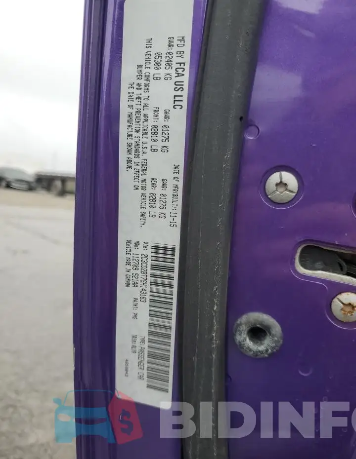 2C3CDZBT7GH143163 Photo# 13
