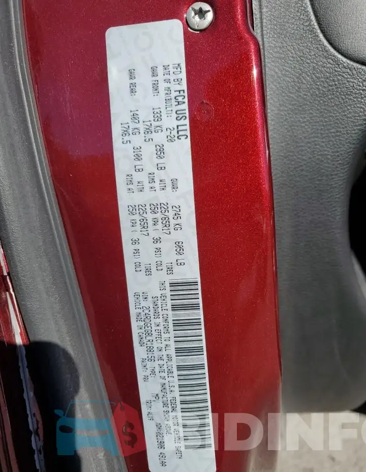 2C4RDGEG8LR188156 Photo# 14