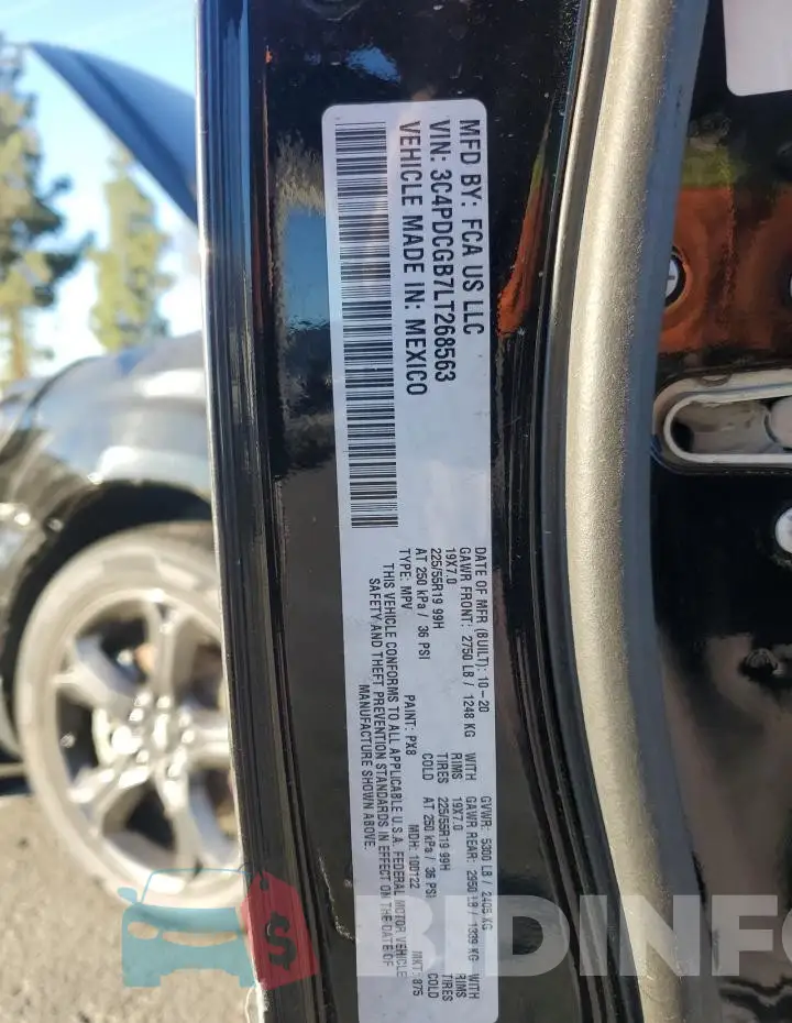 3C4PDCGB7LT268563 Photo# 12