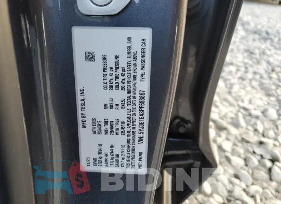 5YJ3E1EA3PF688867 Photo# 12