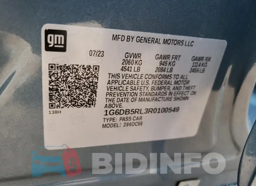 1G6DB5RL3R0100549 Photo# 12