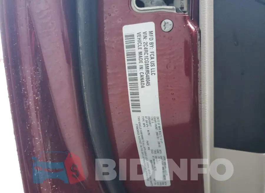 2C4RC1CG8MR548045 Photo# 13