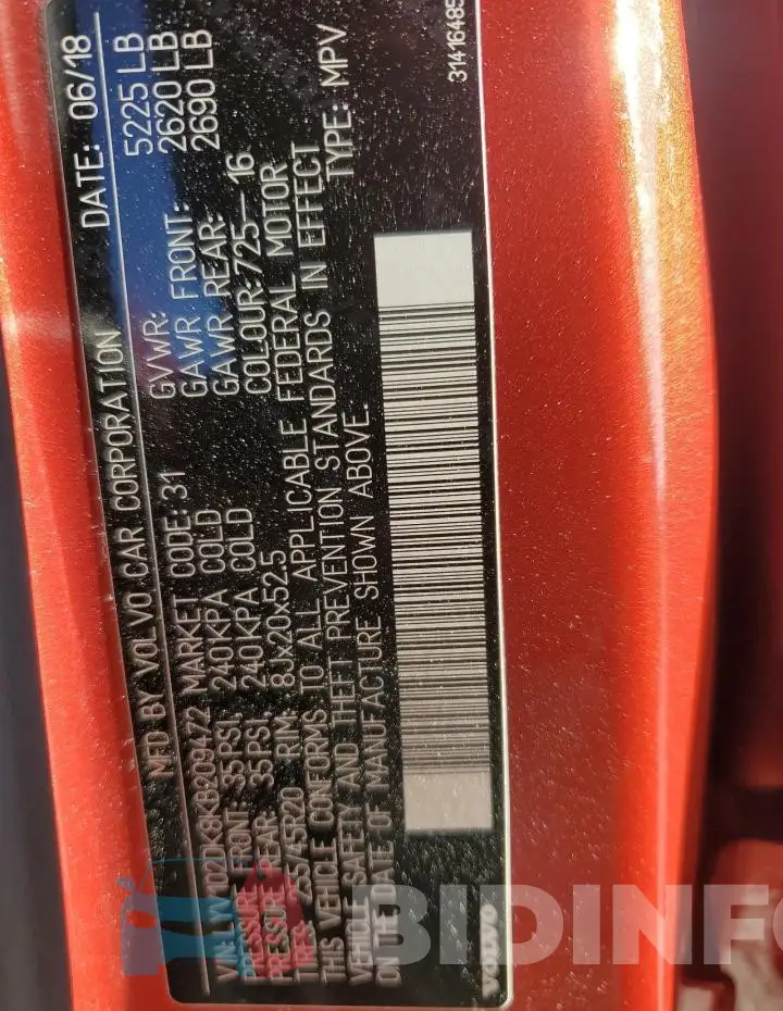LYV102DK8KB209472 Photo# 13