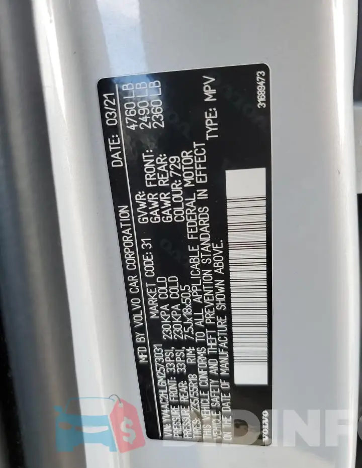 YV4AC2HL6M2573031 Photo# 12