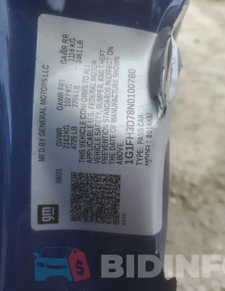 1G1FH3D78N0100780 Photo# 13