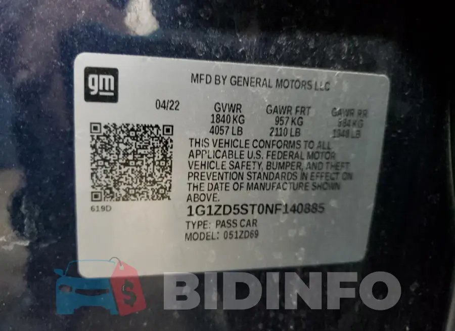 1G1ZD5ST0NF140885 Photo# 12