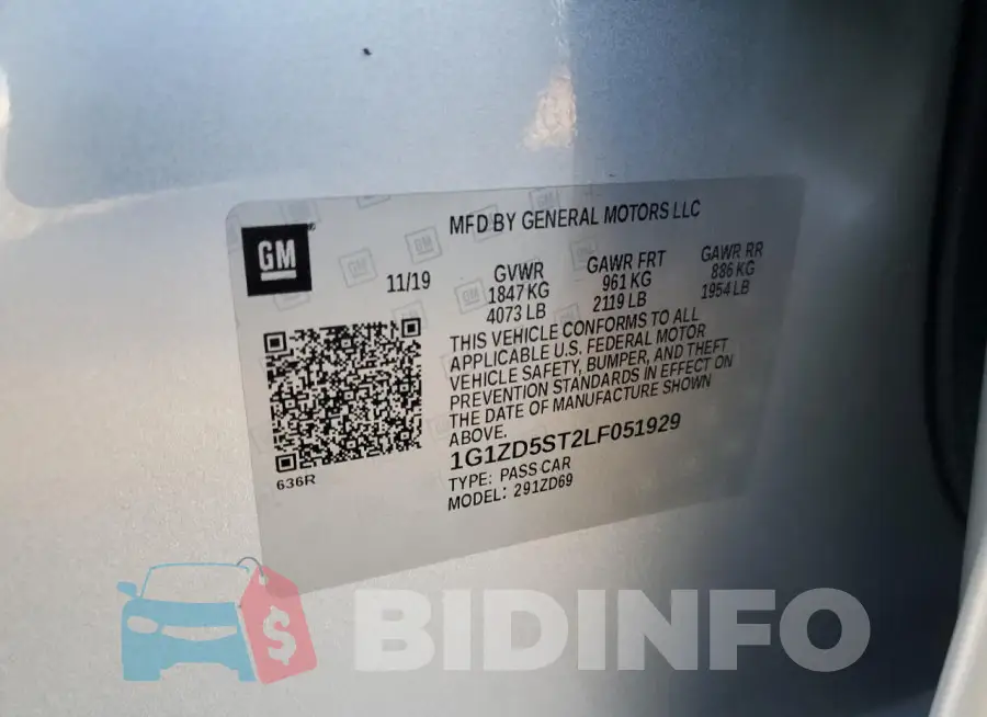 1G1ZD5ST2LF051929 Photo# 12