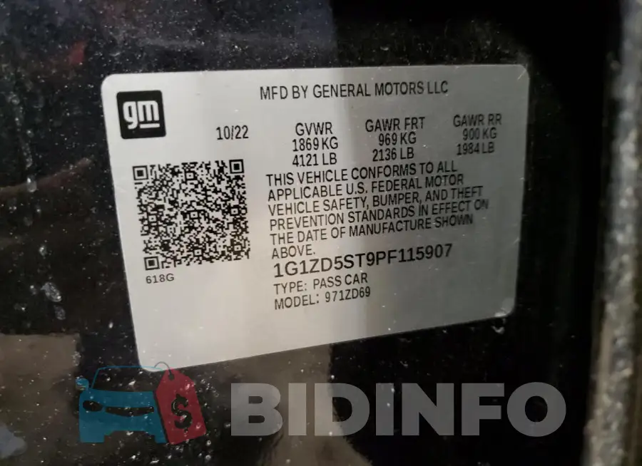 1G1ZD5ST9PF115907 Photo# 13