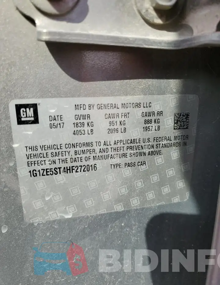 1G1ZE5ST4HF272016 Photo# 13