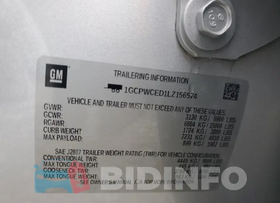 1GCPWCED1LZ156574 Photo# 12