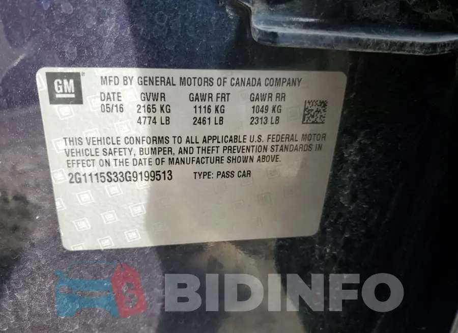 2G1115S33G9199513 Photo# 12