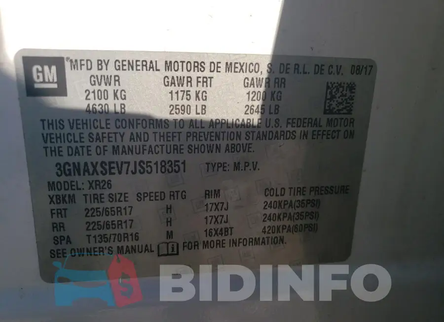 3GNAXSEV7JS518351 Photo# 13