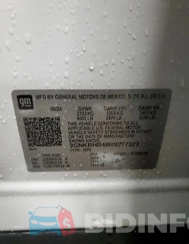 3GNKBHR48RS277323 Photo# 13