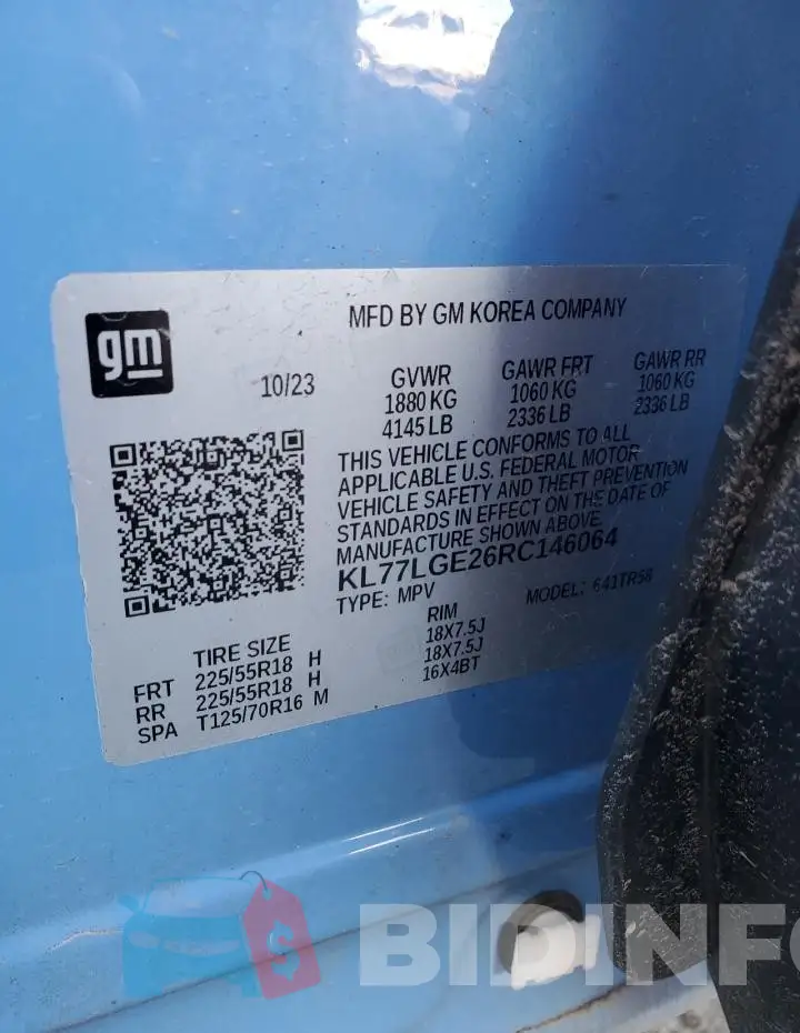 KL77LGE26RC146064 Photo# 13