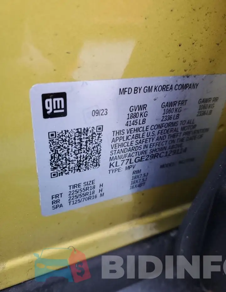 KL77LGE29RC129114 Photo# 12