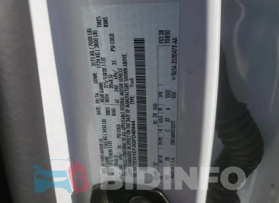 1FTEW1EF3GFD49944 Photo# 12