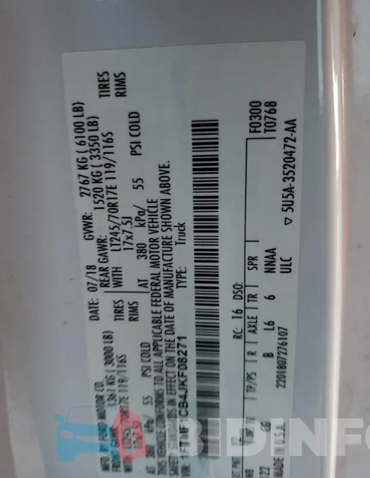 1FTMF1CB4JKF08271 Photo# 12