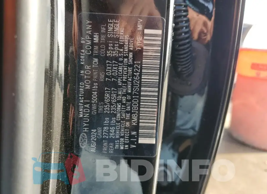 KM8JBDD17SU264221 Photo# 14