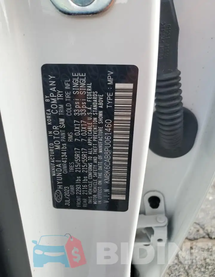 KM8K6CAB8PU061460 Photo# 12