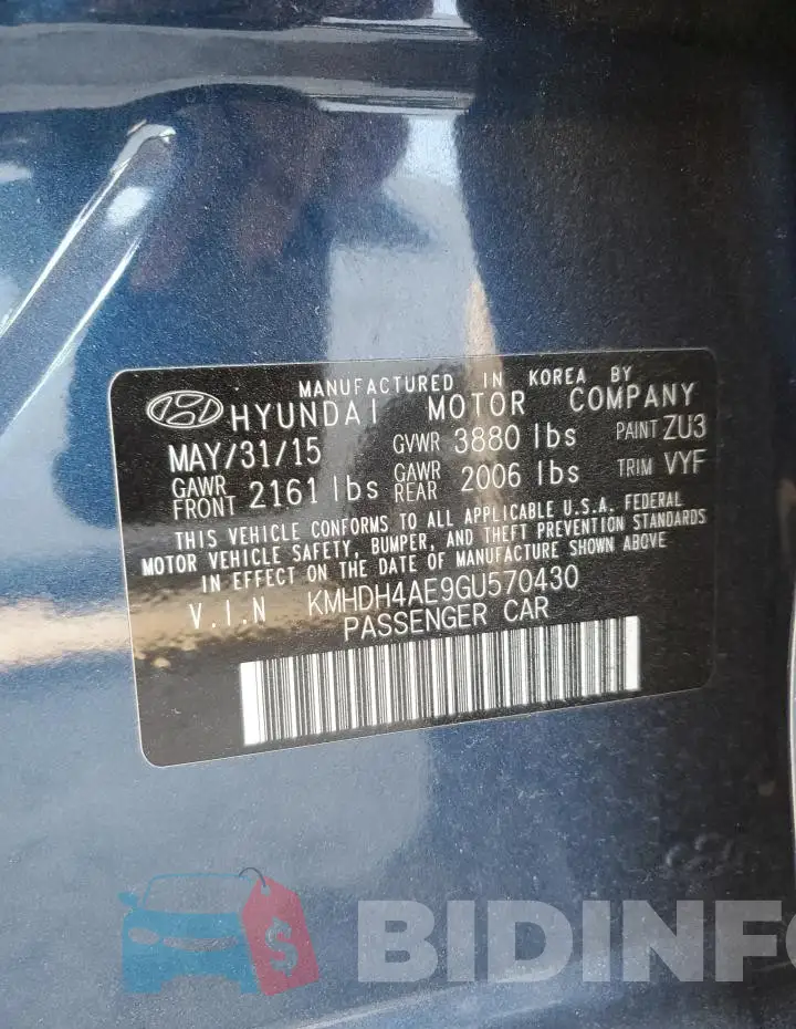 KMHDH4AE9GU570430 Photo# 12