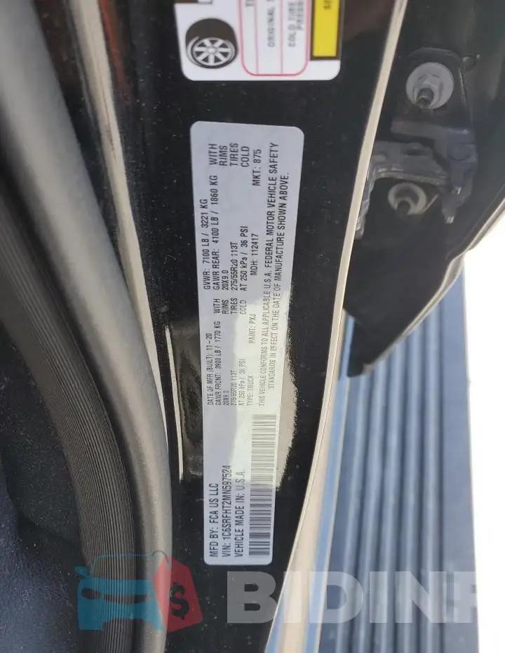 1C6SRFHT2MN597524 Photo# 12