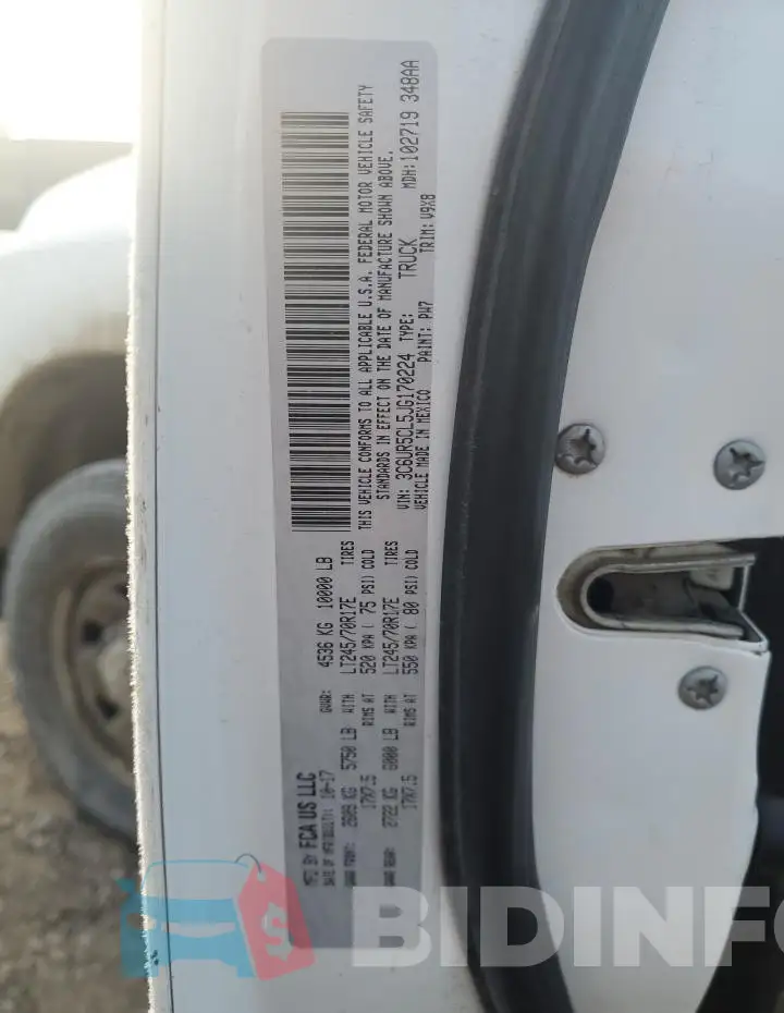 3C6UR5CL5JG170224 Photo# 12