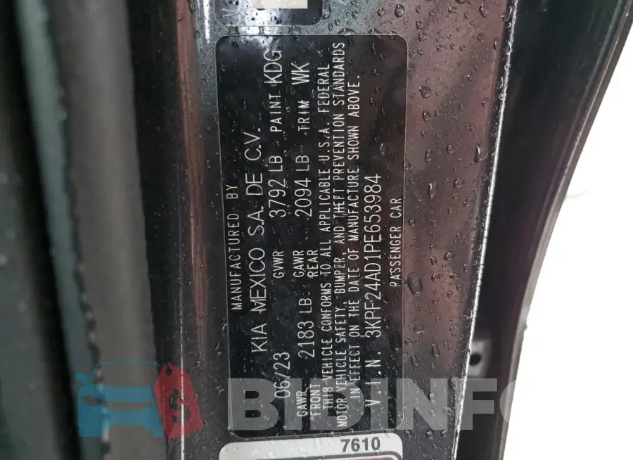 3KPF24AD1PE653984 Photo# 12