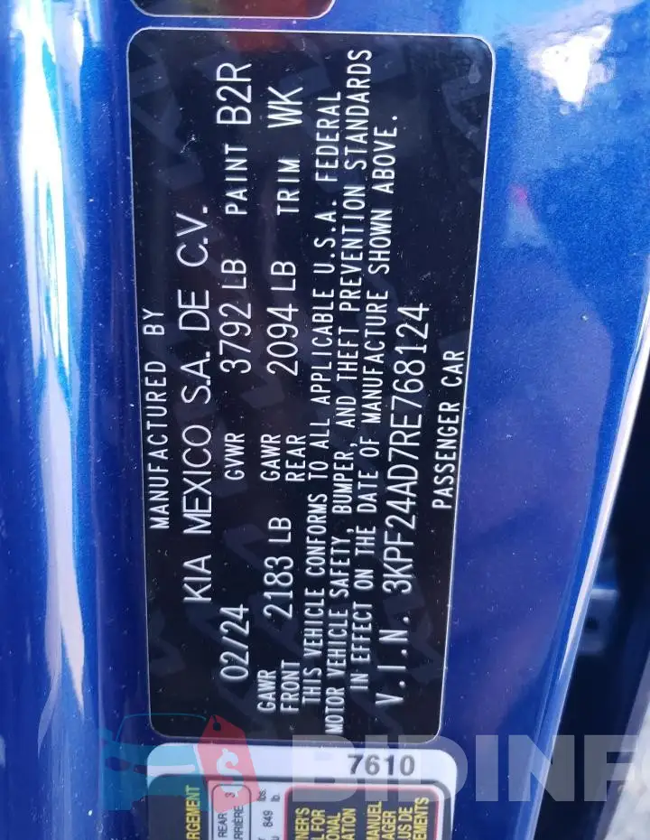 3KPF24AD7RE768124 Photo# 12