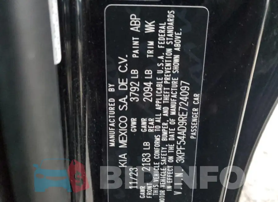 3KPF54AD9RE724097 Photo# 12