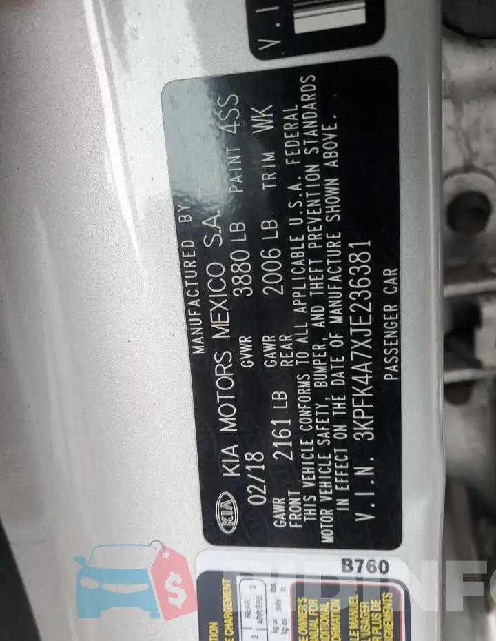 3KPFK4A7XJE236381 Photo# 12