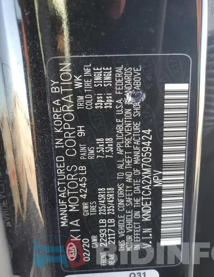 KNDETCA2XM7059424 Photo# 12