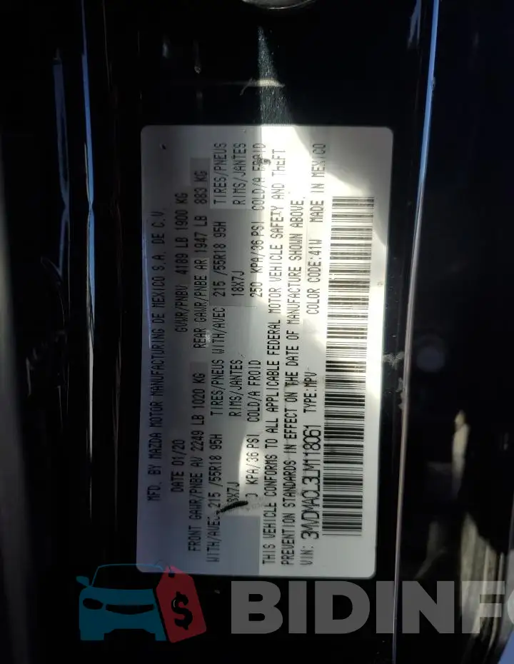 3MVDMACL3LM118061 Photo# 13