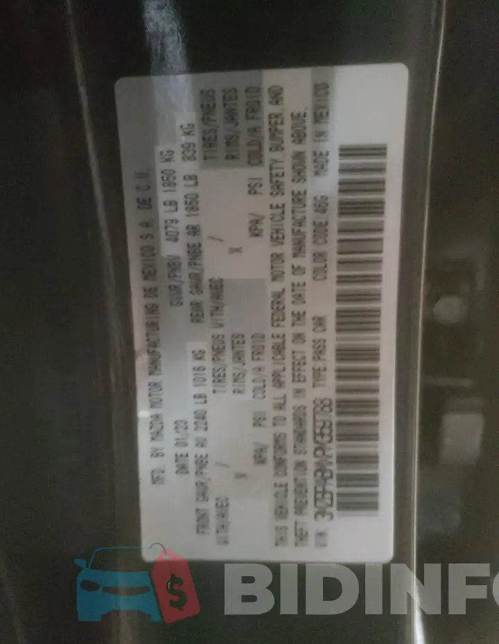 3MZBPABMXPM359788 Photo# 12