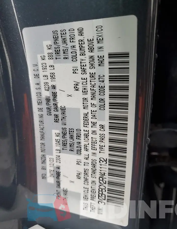 3MZBPBCM2RM411132 Photo# 13