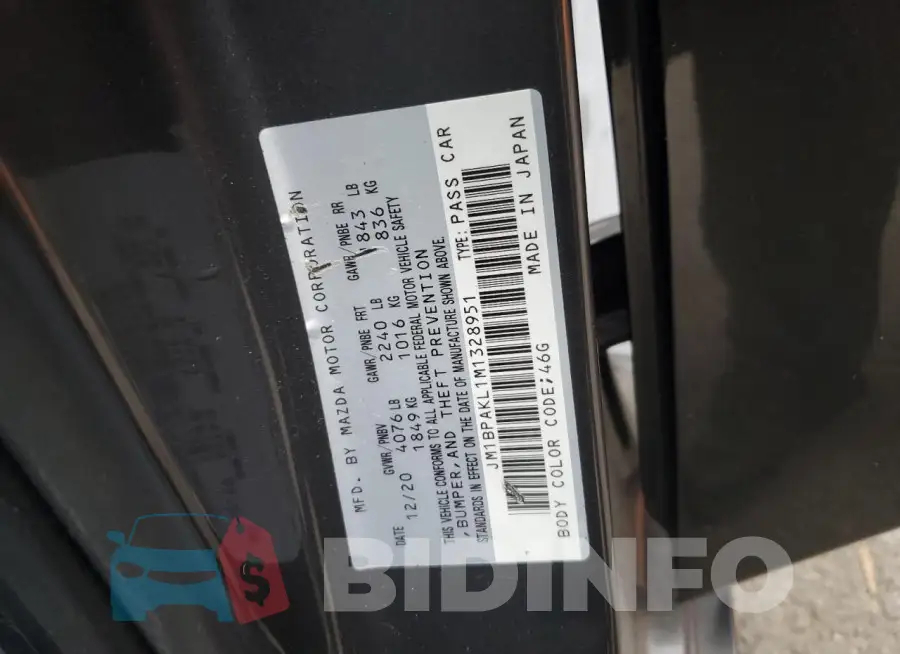 JM1BPAKL1M1328951 Photo# 13