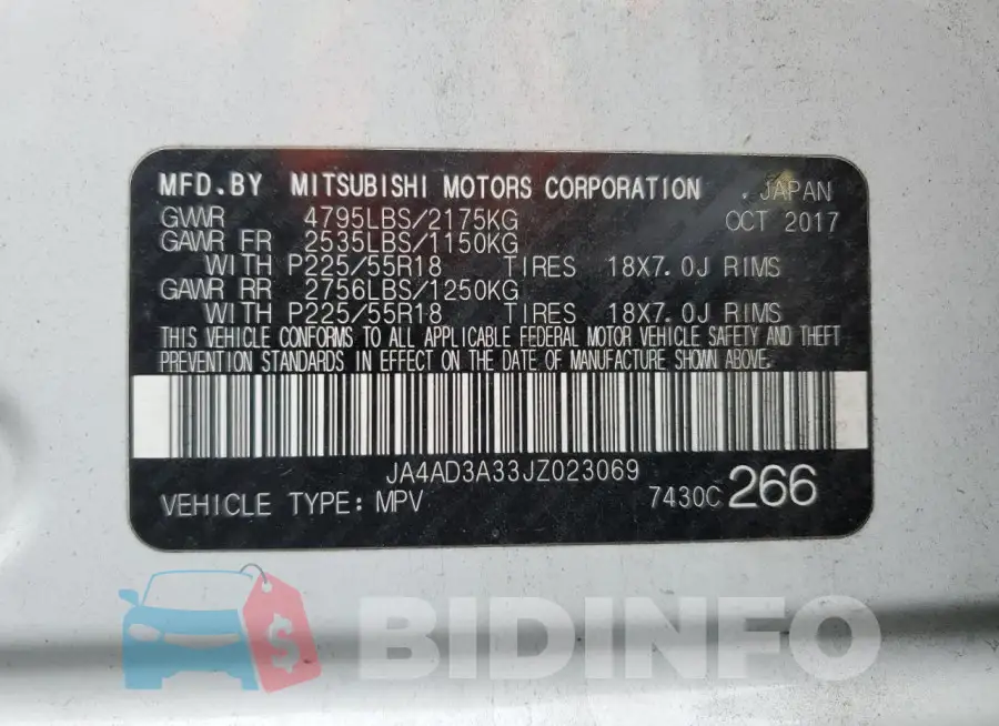 JA4AD3A33JZ023069 Photo# 14