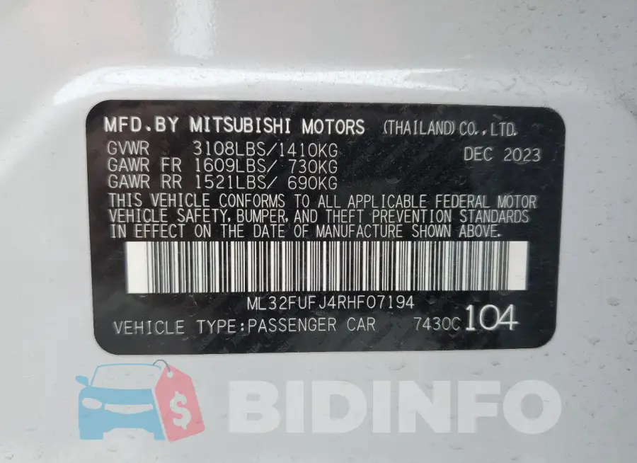 ML32FUFJ4RHF07194 Photo# 13