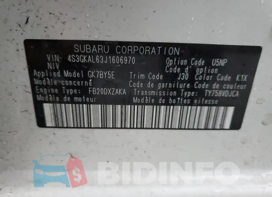 4S3GKAL63J1606970 Photo# 13